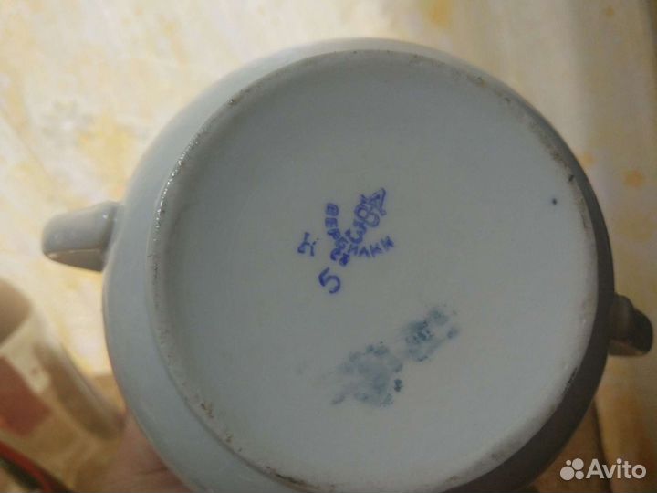 Сахарница СССР фарфор Вербилки