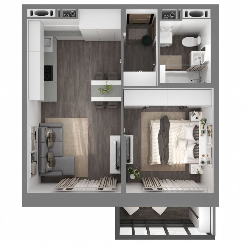 1-к. квартира, 41,3 м², 20/23 эт.