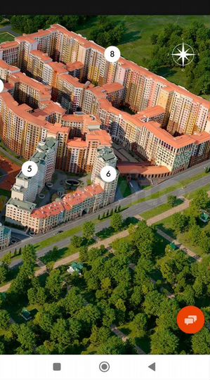 2-к. квартира, 51,3 м², 3/18 эт.
