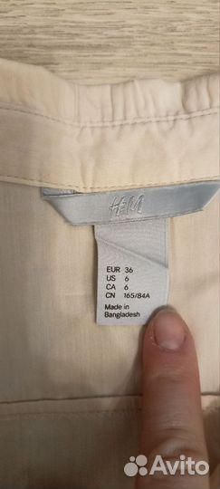 Блузка женская H&M х/б 44 р