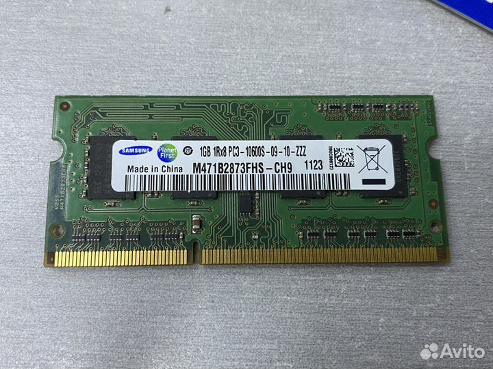 SO-dimm DDR3 PC3-10600 1GB samsung