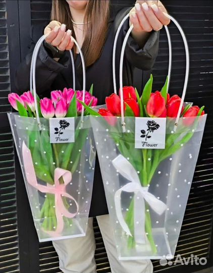 Сумочка с тюльпанами