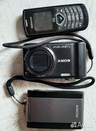 Фотоаппараты sony и телефон samsung
