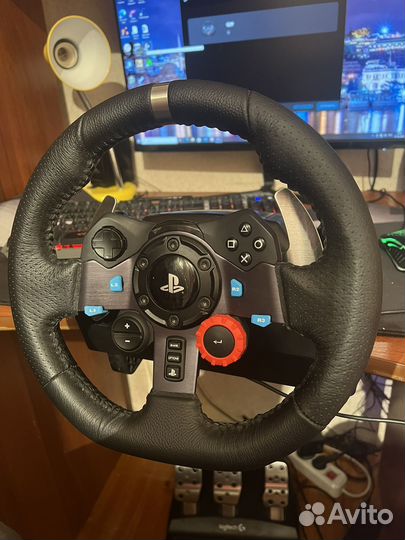 Игровой руль Logitech g29+педали+shifter