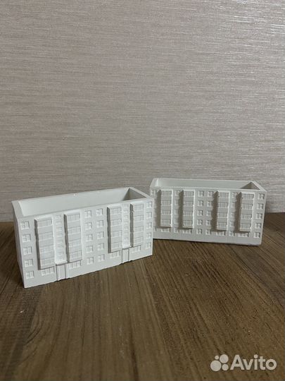 Гипсовое кашпо 