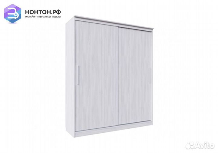 Шкаф-купе 2-х дверный №19 ясень анкор светлый