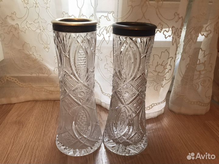 Хрусталь с мельхиором винтаж СССР