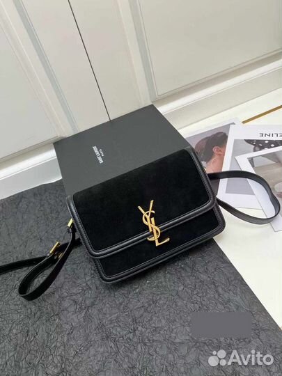 Сумка ysl saint laurent solferino замша