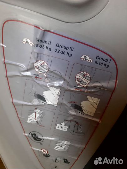 Автомобильное детское кресло от 9 до 36 кг
