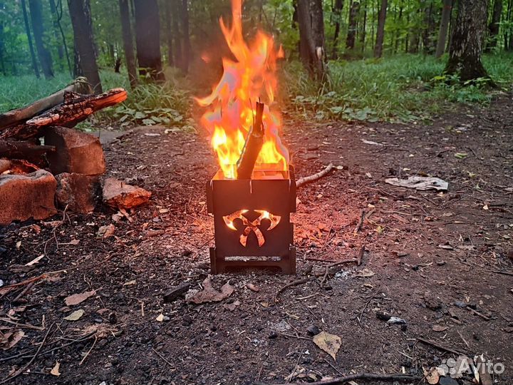 Печь щепочница разборная