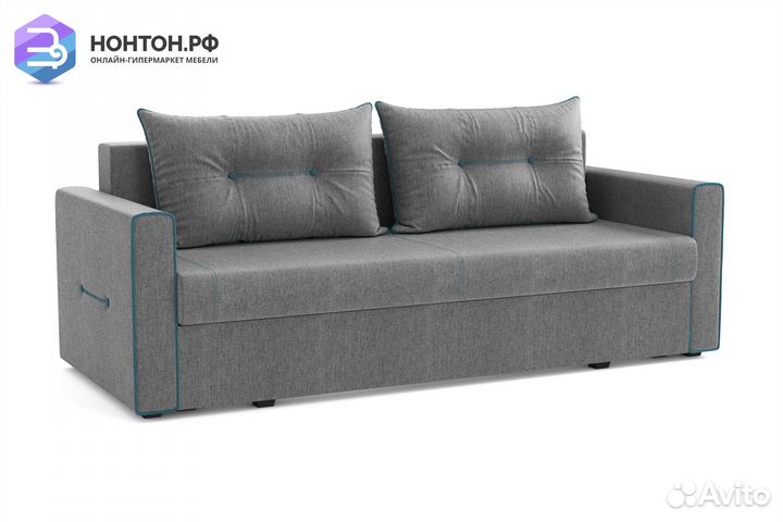 Диван еврокнижка Оригами серый