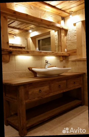 Деревянные столешницы под раковину
