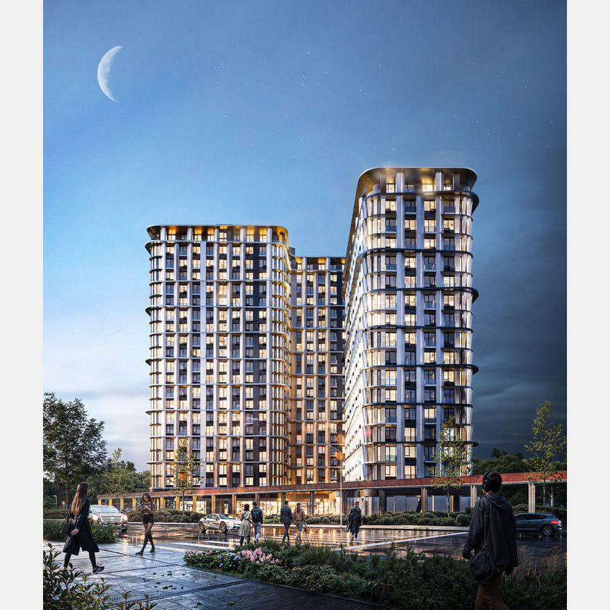 2-к. квартира, 53 м², 2/21 эт.