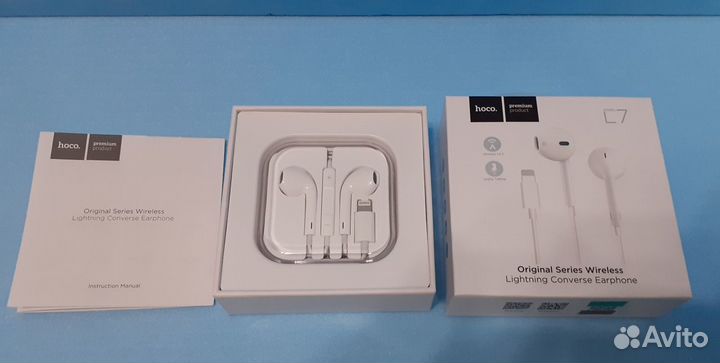 Наушники lighting для iPhone проводные Hoco