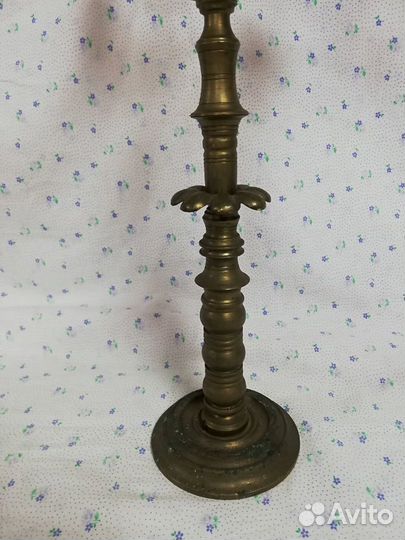 Большой подсвечник канделябр из бронзы