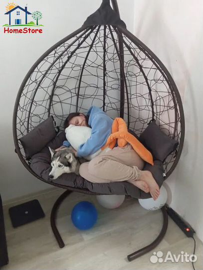Подвесное кресло кокон двухместное