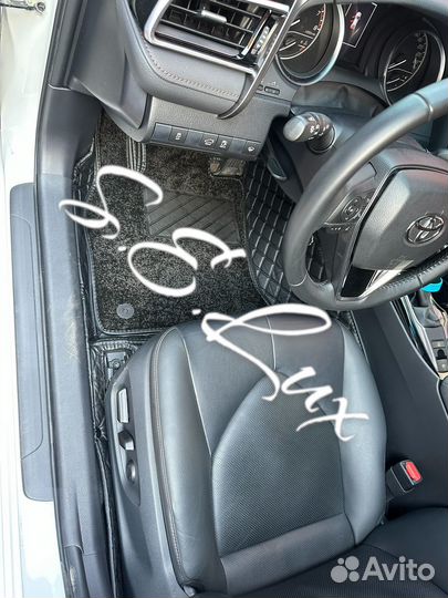Ковры экокожа VIP черные Toyota Camry XV70
