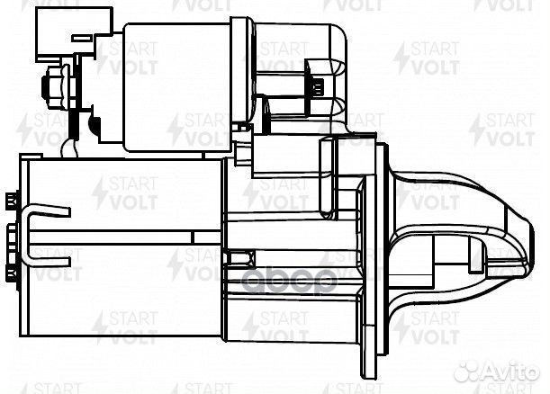 Стартер для а/м Hyundai Solaris 10/Kia Rio 11