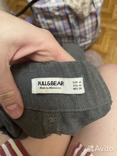 Pull and bear брюки серые