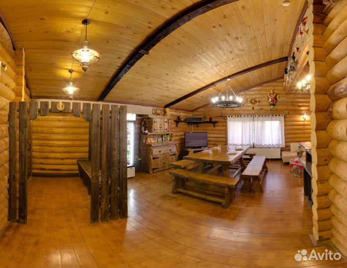 Баня сауна с уличным бассейном