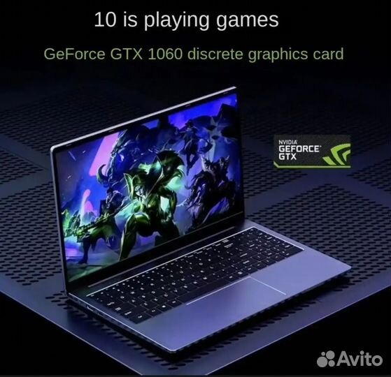 Игровой ноутбук GTX 1060 4 gb Intel 12th 16 gb 256