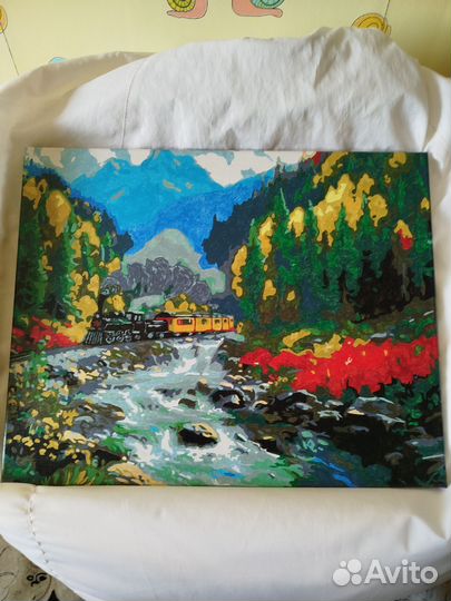 Картины по номерам раскрашенная