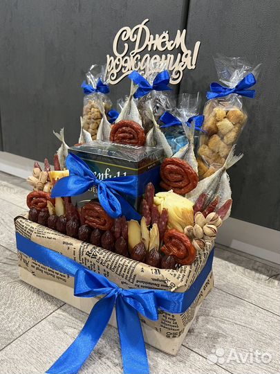 Мужской букет, съедобные букеты, подарок мужчине