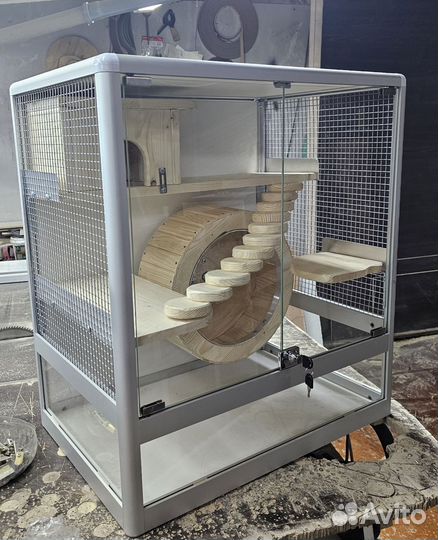 Клетке витрина для шиншилл