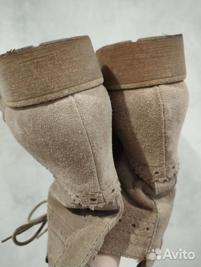 Ботинки из натуральной замши 41 размер