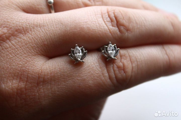 Серьги Серебро СССР