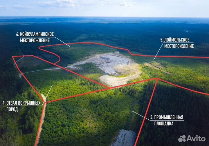 Гранитный карьер в Карелии для производства щебня