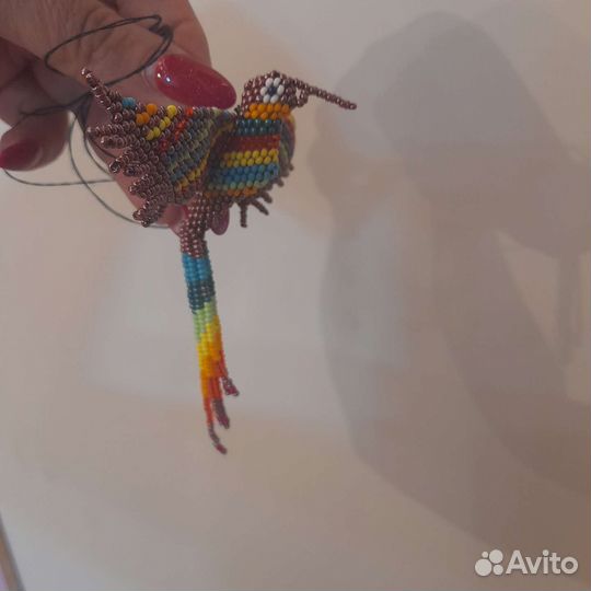 Птички колибри из бисера фигурка на заказ