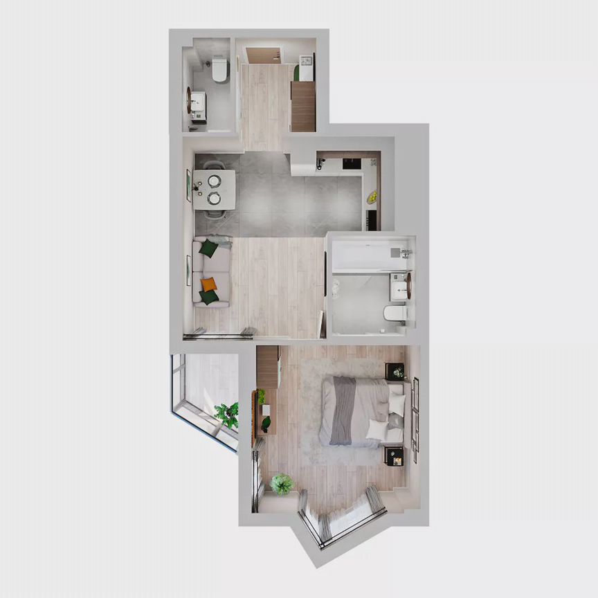1-к. квартира, 36,8 м², 14/19 эт.