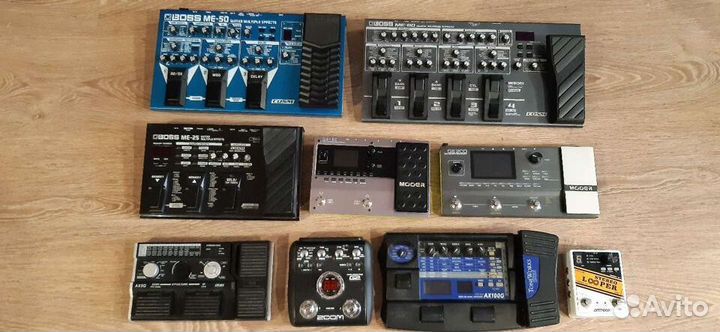 Гитарный процессор Boss ME-50, Mooer GE-200, korg