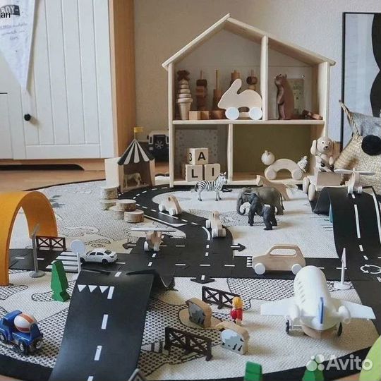 Автомобильный дорожный трек-головоломка vroom pla