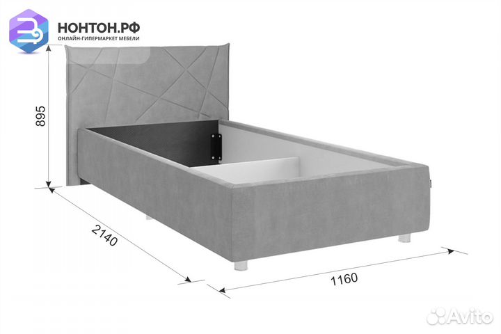 Кровать Квест кремовая