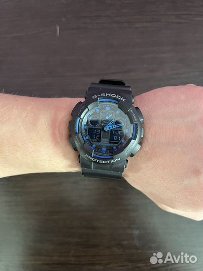Часы casio g shock ga 100 black