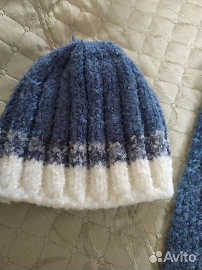 Комплект шапка и шарф женские