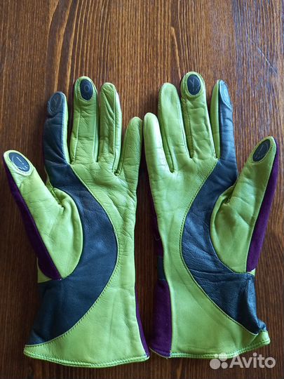 Перчатки женские кожаные размер 7