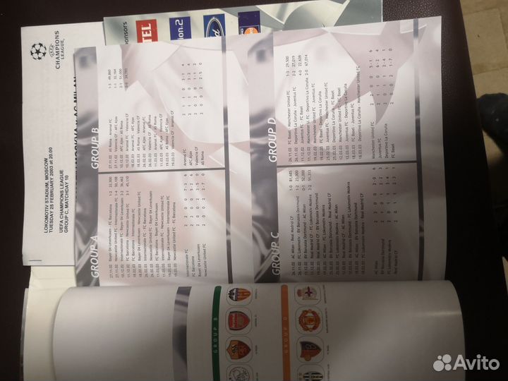 Official magazine League Champions Group 2001-2002