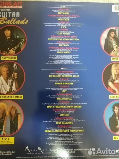 Yngwie Malmsteen,Dire Straits,Guitar Ballads, LP