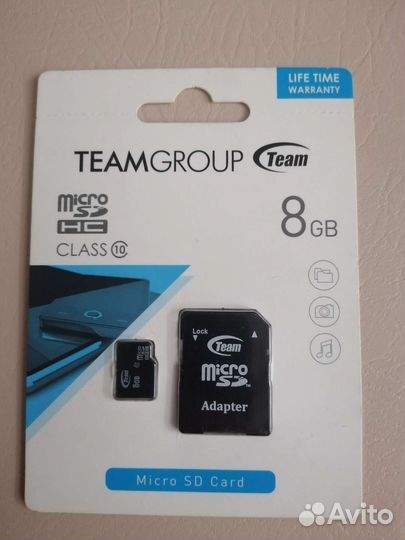 Карта памяти microSD Team tusdh8gcl1003 Class 10