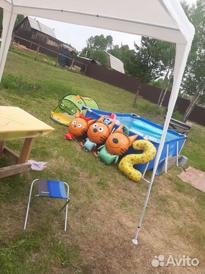 Шары три кота с цифрой 2