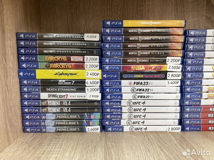 Диски PS4/PS5 Fifa 23 UFC 4 MK 11