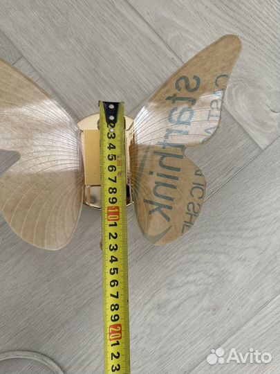 Светильник, бра, настенный бабочка золото