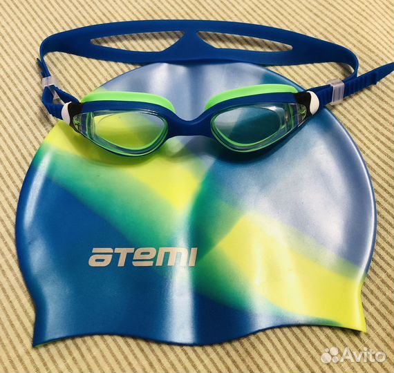 Очки для плавания+шапочка