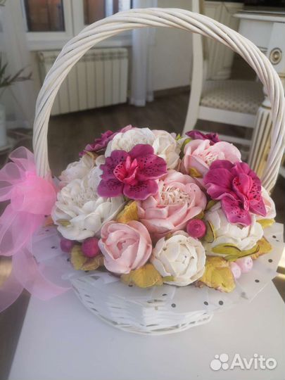 Букеты из зефира