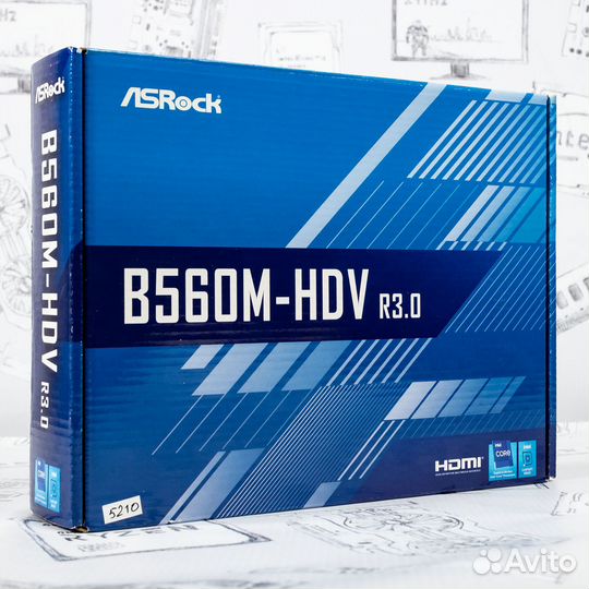 Материнская плата ASRock B560M-HDV R3.0 1200