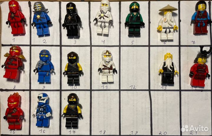 Lego Ninjago минифигурки