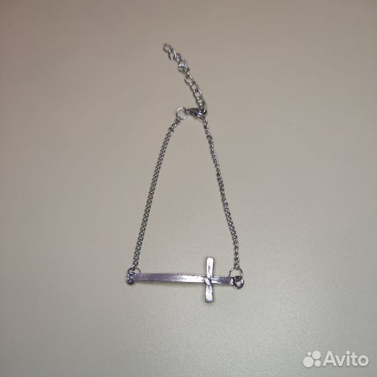 Набор бижутерии пакетом, серебристая